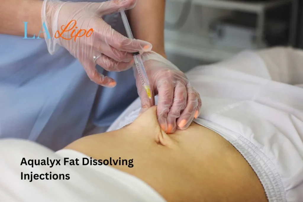 woman having fat dissolving injections Bexhill in the stomach