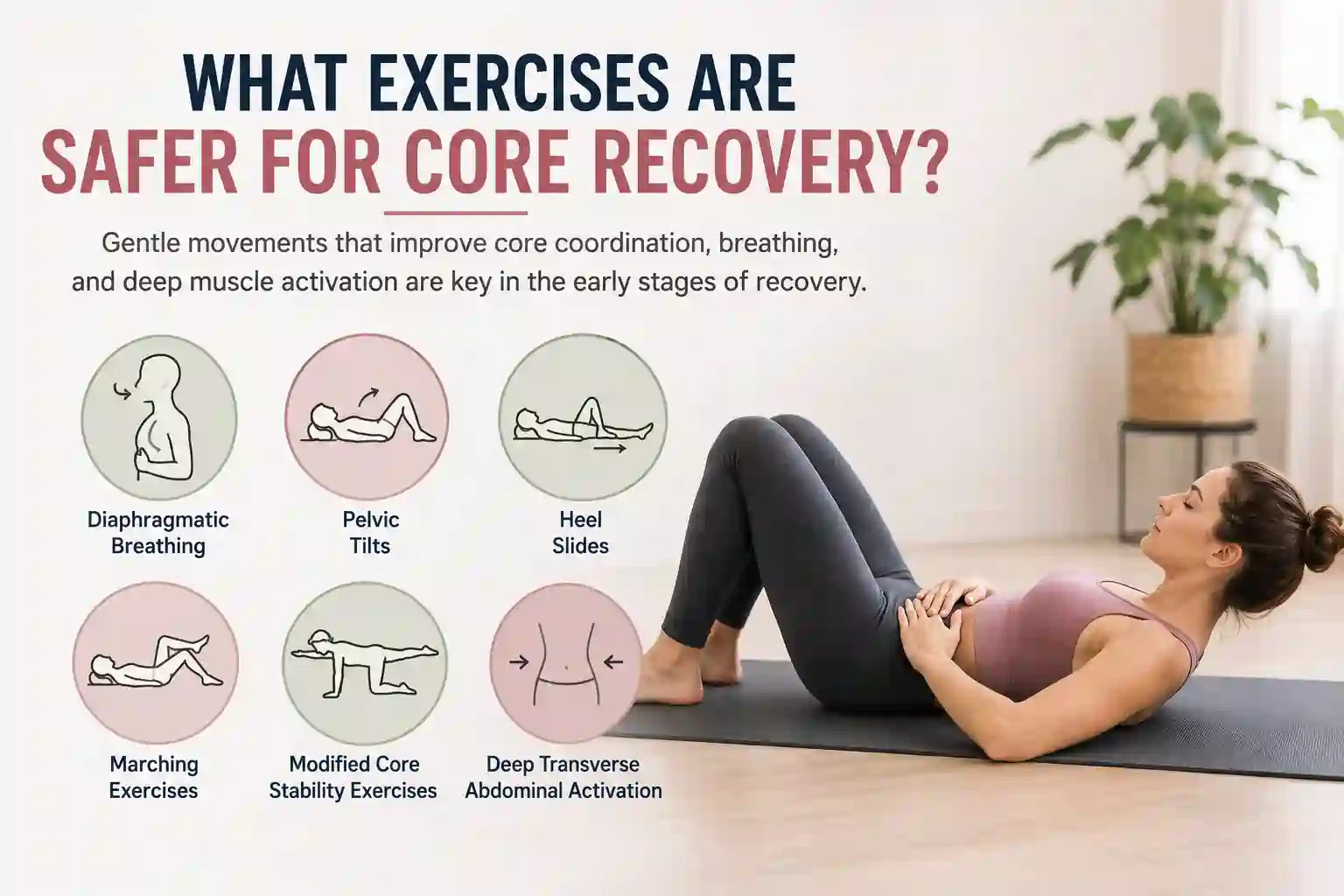 Which exercises may help diastasis recti Bexhill?